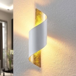 LindbywandlampDesiriowitgoud35cmmetaal
