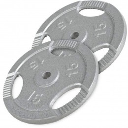 HalterschijvenSet-Bundel2x15kg-GripperGietijzer-30mm-GorillaSports