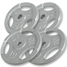 Gewichten-Set30kg-2x52x10kg-GripperGietijzer-30mm-GorillaSports