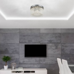 GloboLEDplafondlampJoycemetkristalbehang37cm