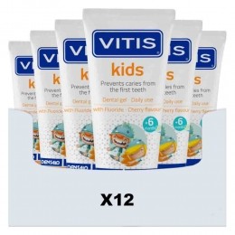 12xVitisTandpastaKids6m50ml