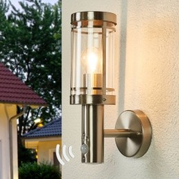 LindbybuitenwandlampDjorisensoraluminiumkleurigE27