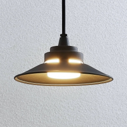 LindbyLEDbuitenhanglampCassiadonkergrijs