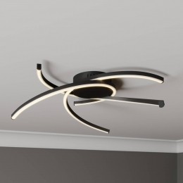 LindbyKatrisLEDplafondlamp58cmzwart