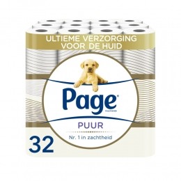 8xPageToiletpapierPuur3-laags4stuks