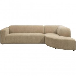 LeenBakker-HoekbankAstoriaRechts-Venro-Stof-Beige-189x283x72Cm