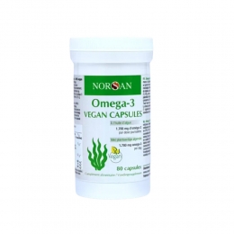 GratisVerzendingNorsanOmega3NatuurlijkeLevertraanVegan80capsules