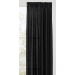 LeenBakker-GordijnstofJulian-Polyester-Zwart-B150Cm