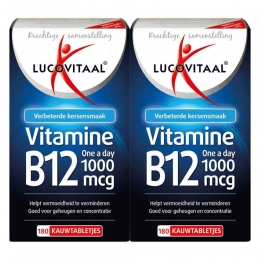 GratisVerzending2xLucovitaalVitamineB121000mcg180kauwtabletten