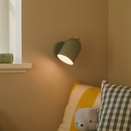 NordluxGastonwandlampmetsnoerenstekkermetaalgroen