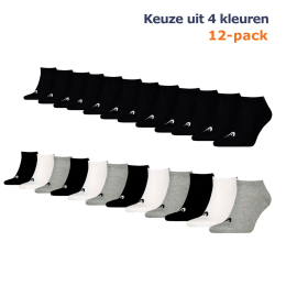 HEADSneakersokkenTraining12-packGrijsWitZwart-4346