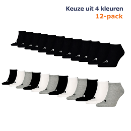 HEADSneakersokkenTraining12-packGrijsWitZwart-3538