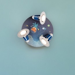 ElobraRondellSpaceMissionplafondlampblauw