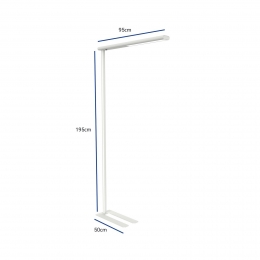 LEDkantoorvloerlampMAULjetwithoogte195cm