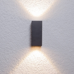 LucandeLEDbuitenwandlampTavihoogte15cmzwart