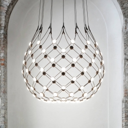 LuceplanMeshhanglamp100cm2mafhanghoogte
