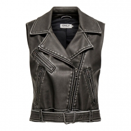 OnlyHalliVeraFauxLeatherWaistcoat