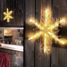 KonstsmideChristmasLichtgevendeLEDsneeuwvlokwarmwit40cm