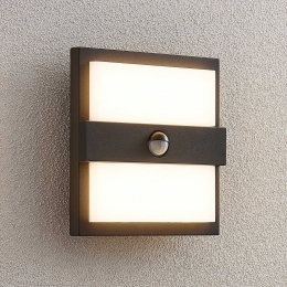 LucandeLEDbuitenwandlampGylfi20cmzwartsensor