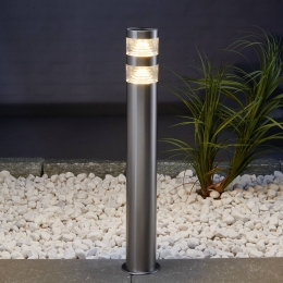 LindbyLEDtuinpadverlichtingLanea60cmgrijsroestvrijstaalIP44