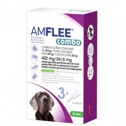 AmfleeSpotOnComboAntiVlooienenTekenDruppelsHond40kg3pipetten