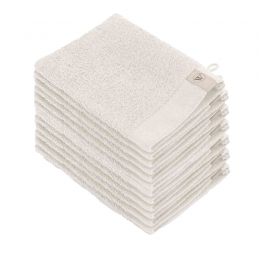 WalraSoftCottonWashandjes15x21550gramStoneGrey-12stuks