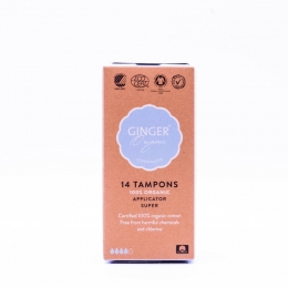 GingerOrganicTamponsMetApplicatorSuper14stuks