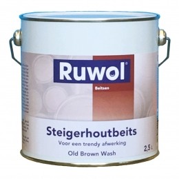 RuwolSteigerhoutbeitsOldBrownWash25liter
