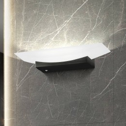 FISCHERHONSELLEDwandlampBowlTWCCTbreedte30cmzwart