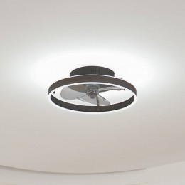 LindbyLEDplafondventilatorMomituzwartstil50cm