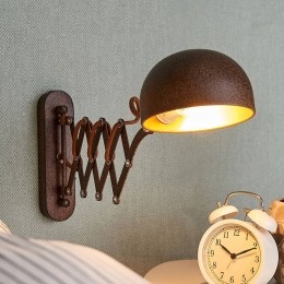 LindbyWandlampCurtisroestkleurigverstelbaar57cmE14