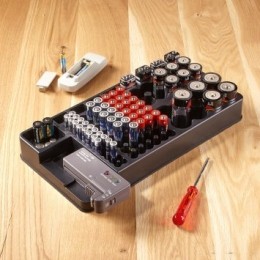 Batterijen-bewaarboxmettester