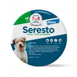 SerestoAntiVlooienenTekenHalsbandHondTot8kg38cm