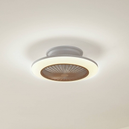 LindbyLEDplafondventilatorMamutihoutkleurigstil55cm