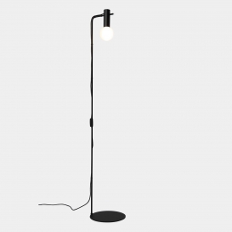LEDS-C4NudeSingleCurvedvloerlampzwart