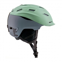 SerfausSkihelm-Groengrijs