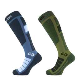 ProSocksIiSkisokkenUnisexDubbelverpakking-Marineblauwgroen