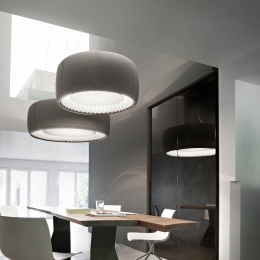LuceplanSilenzioLEDhanglampgrijs120cm