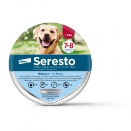 SerestoAntiVlooienenTekenHalsbandHondVanaf8kg70cm