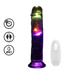 RealrockLedGlowVibrerendeDildo20cm