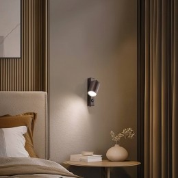 TKLightingWandspotTopverstelbaarschakelaarbruin1-lamp