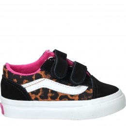 VansOldSkoolVLeopardPopSneakersZwart