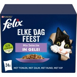 4xFelixElkeDagFeestMixSelectieinGelei24x85gr