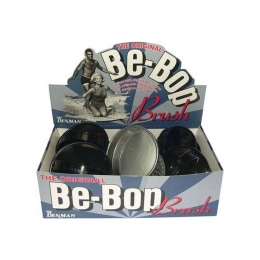 DenmanD6borstelrondshampoomassagezwartzilver12st