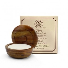 TaylorofOldBondStreetWoodenBowlSandalwoodSoap100gr
