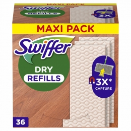 6xSwifferVloerreinigerDrogeVloerdoekjes36stuks