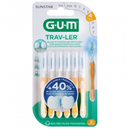 6xGUMTrav-LerRagersGeel13mm6stuks