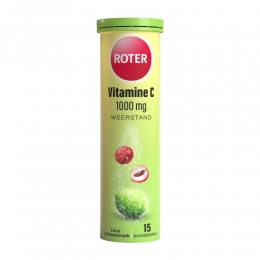 GratisVerzending3xRoterVitamineC1000mgLime-Lychee15bruistabletten