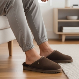 WarmbatClassicPantoffelsgrijsSuede