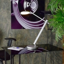 Deko-LightLEDbureaulampAdharadrietrapsdimbaarzilver